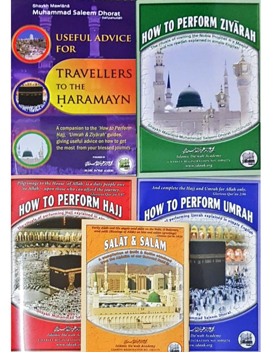 Collection of Booklets on Hajj, Umrah, Ziyaarah (Hajj & Umrah Complete 10 Books Pack)