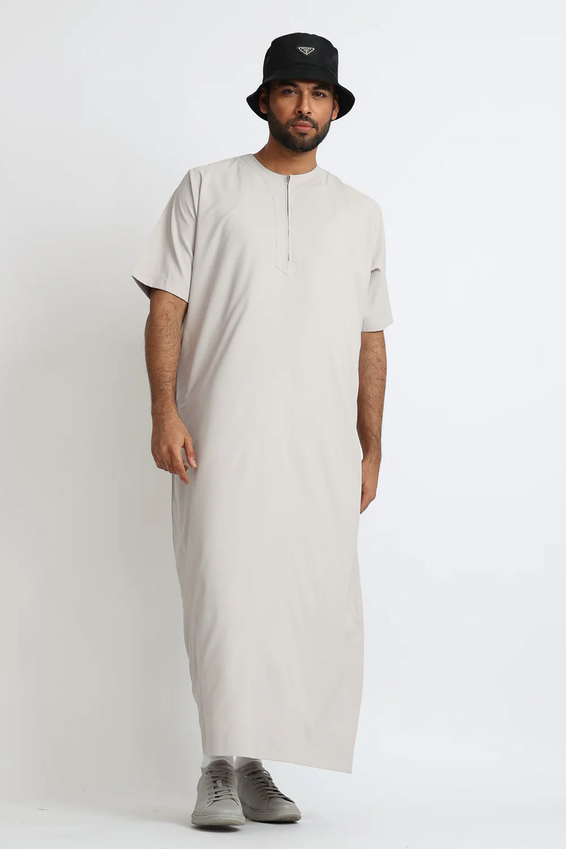 Tuscan Mercury Half Sleeve Thobe By Al Noor