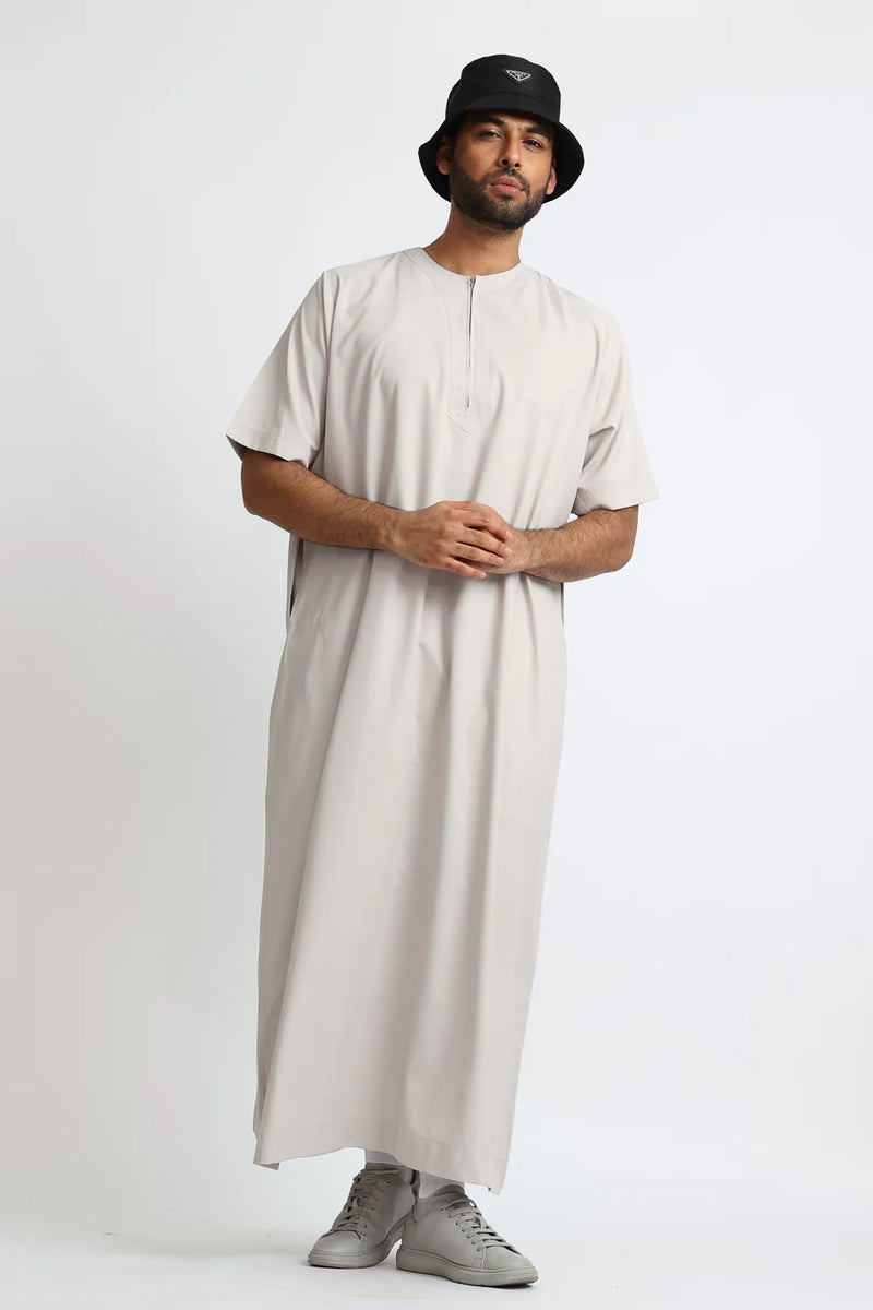 Tuscan Mercury Half Sleeve Thobe By Al Noor