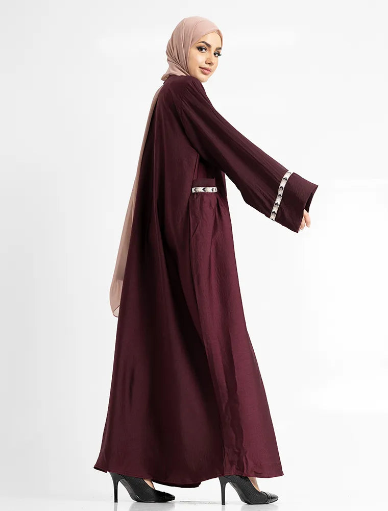 Plum Wajiha Abaya