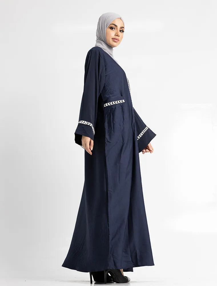 Navy Wajiha Abaya