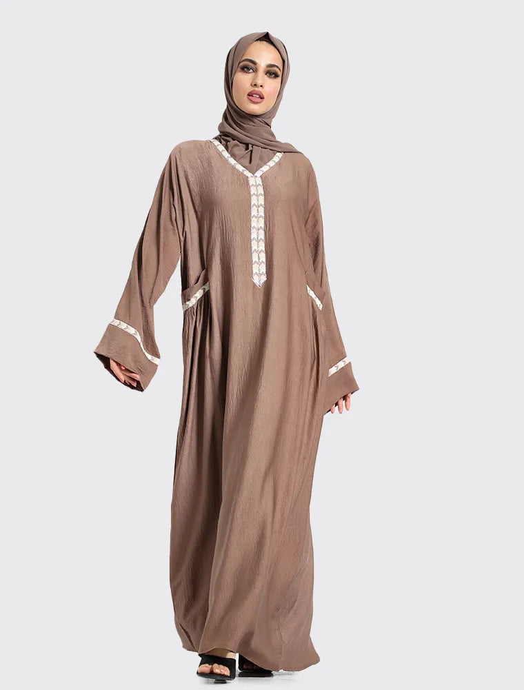 Mocha Wajiha Abaya