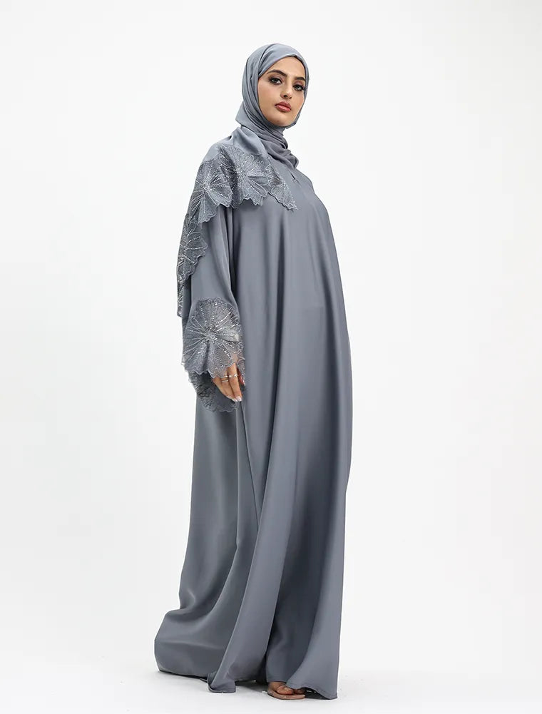 Grey Heyam Abaya