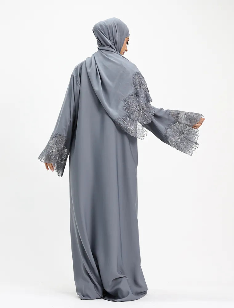 Grey Heyam Abaya