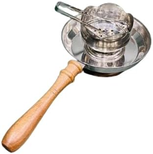 Stainless Steel Incense Burner with Wooden Handle