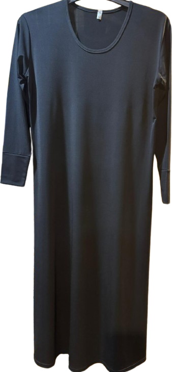 Long-sleeve Black abaya