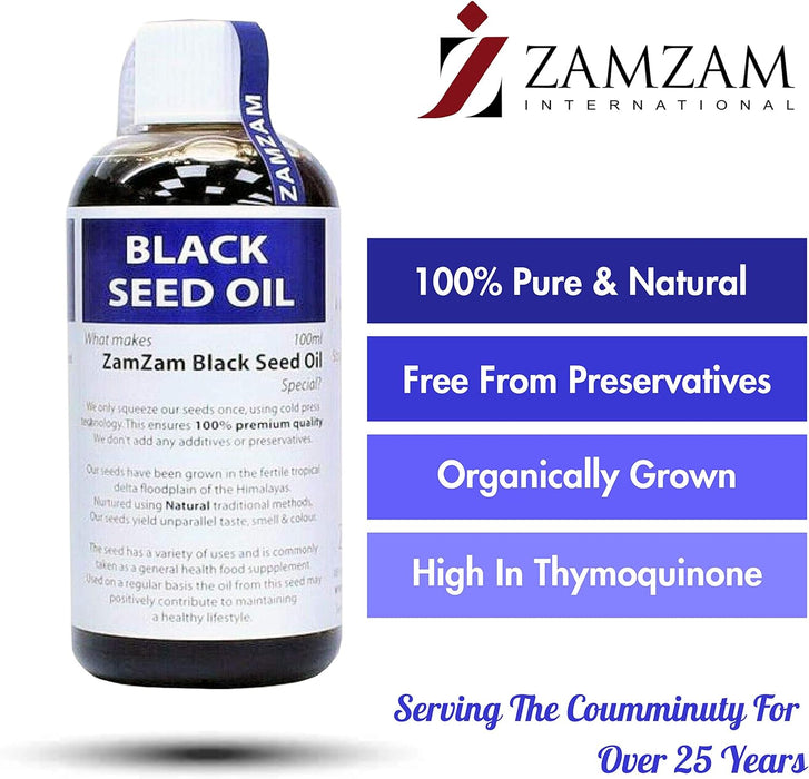 ZAMZAM Premium Black Seed Oil | 100% Pure & Unfiltered Natural Virgin Oil