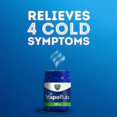 Vicks VapoRub Cold Remedy for Cough and Blocked Nose Jar, 50g