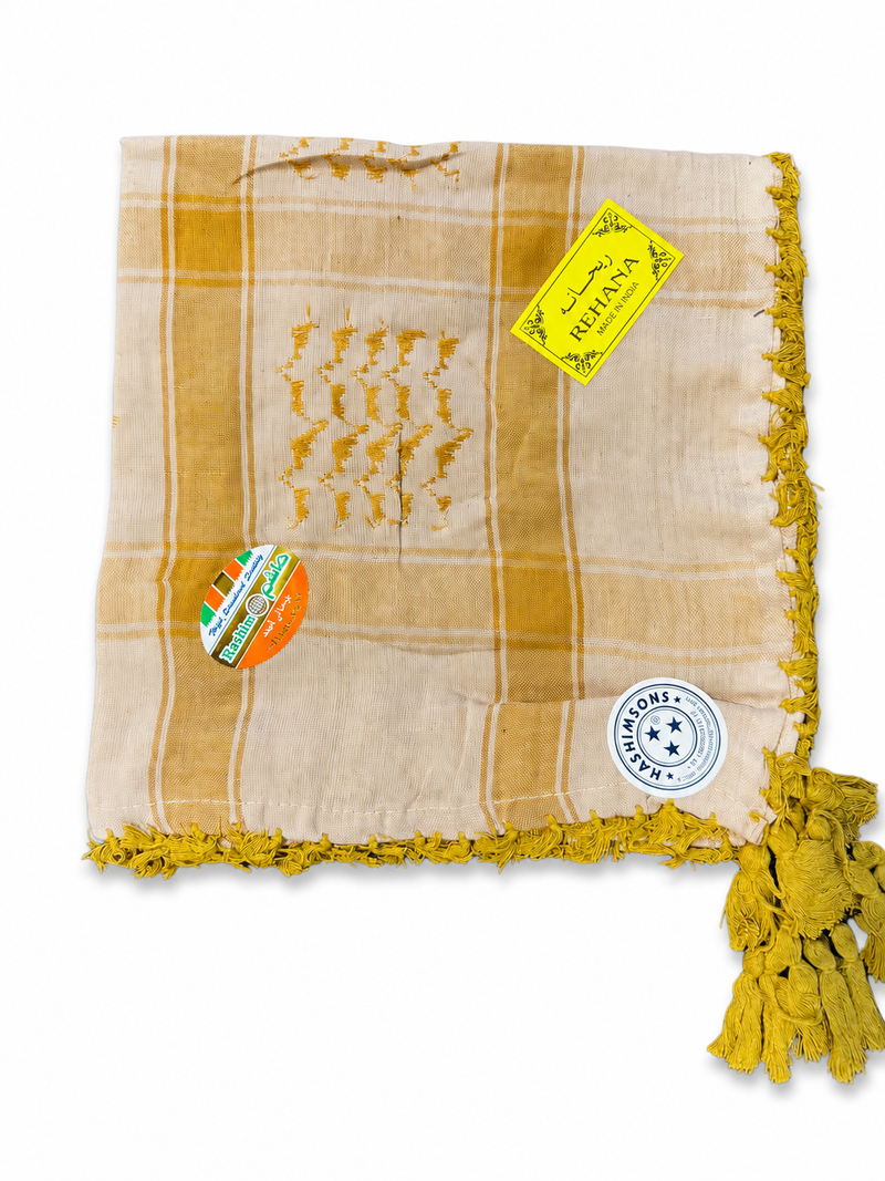 Premium Arabic Keffiyeh Shemagh Scarf – Traditional Men’s Headwear