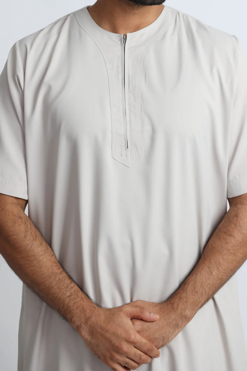 Tuscan Mercury Half Sleeve Thobe By Al Noor