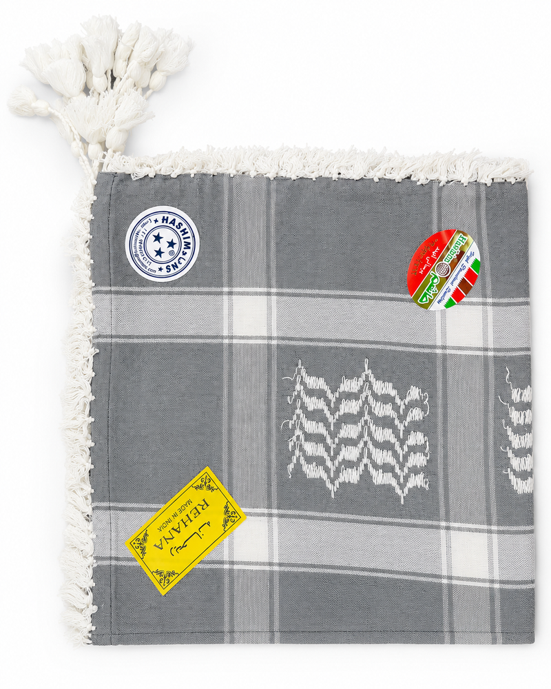 Premium Arabic Keffiyeh Shemagh Scarf – Traditional Men’s Headwear