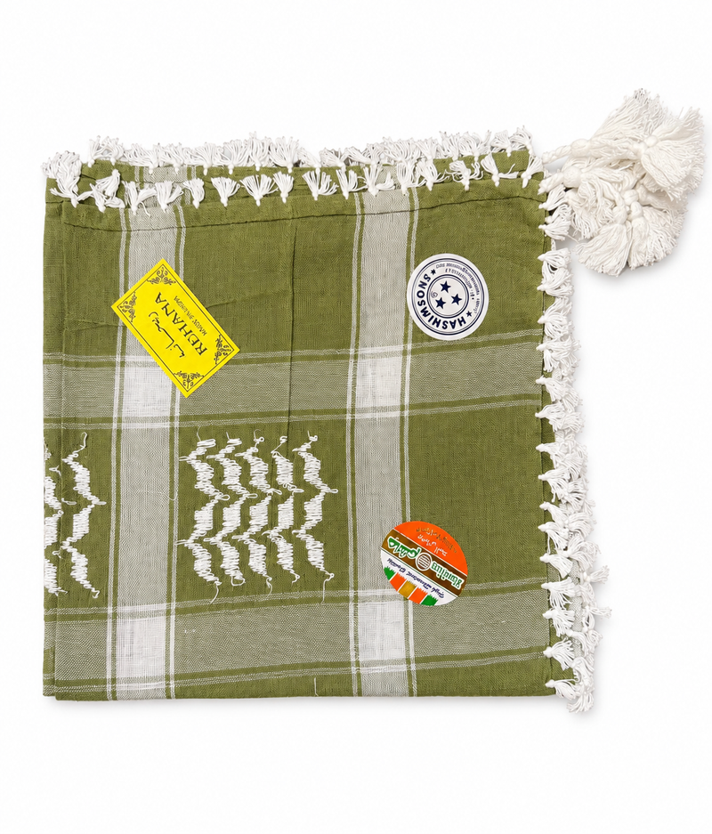 Premium Arabic Keffiyeh Shemagh Scarf – Traditional Men’s Headwear