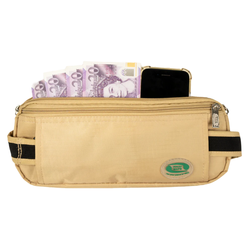 Anti-Theft Waist Bag And Ihram & hajj Belt for Men | Beige