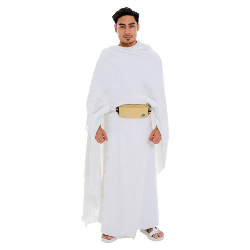 Anti-Theft Waist Bag And Ihram & hajj Belt for Men | Beige