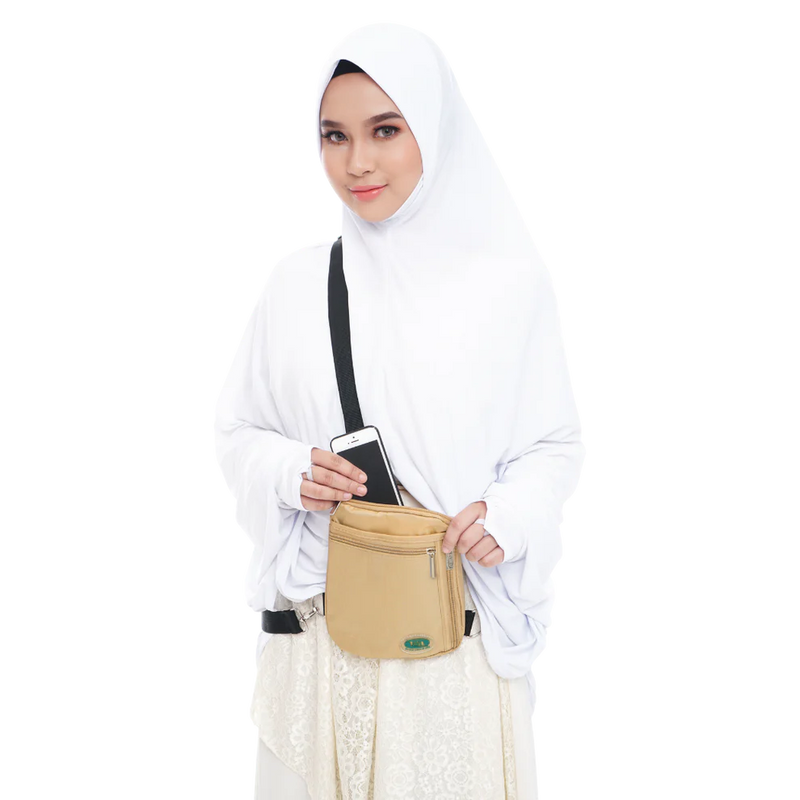 Hajj Safe: Secure Hajj & Umrah Large Side & Neck Bag