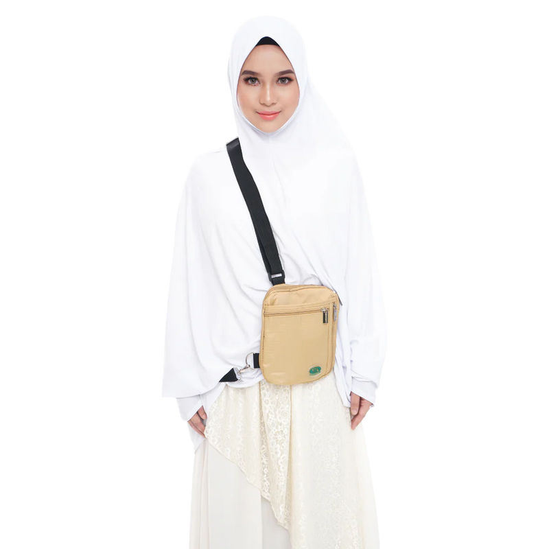 Hajj Safe: Secure Hajj & Umrah Large Side & Neck Bag