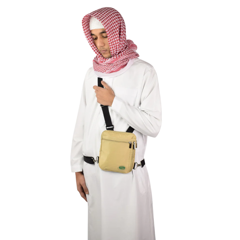 Hajj Safe: Secure Hajj & Umrah Large Side & Neck Bag