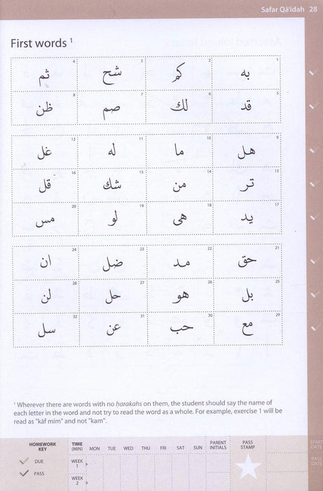 Complete Qa'idah (Madinah Script)  - Learn to Read Series Paperback Bunko