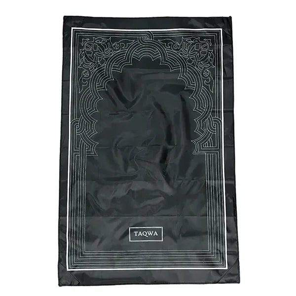 Taqwa Foldable Pocket Travel Prayer Mat With Compass