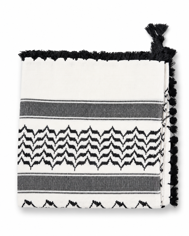 Premium Arabic Keffiyeh Shemagh Scarf – Traditional Men’s Headwear