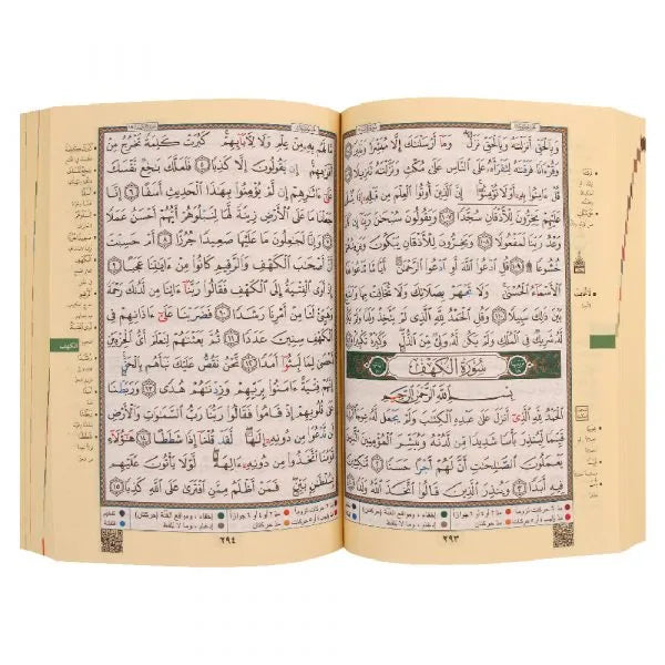 Tajweed Quran in a Names of Allah cover ( with words meanings and topics index ), size: A5 (14×20 cm)