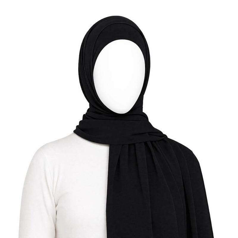 Pull on Instant 1Pc Turlu bonnet connect to Chiffon shawl, Turkish scarf hijab