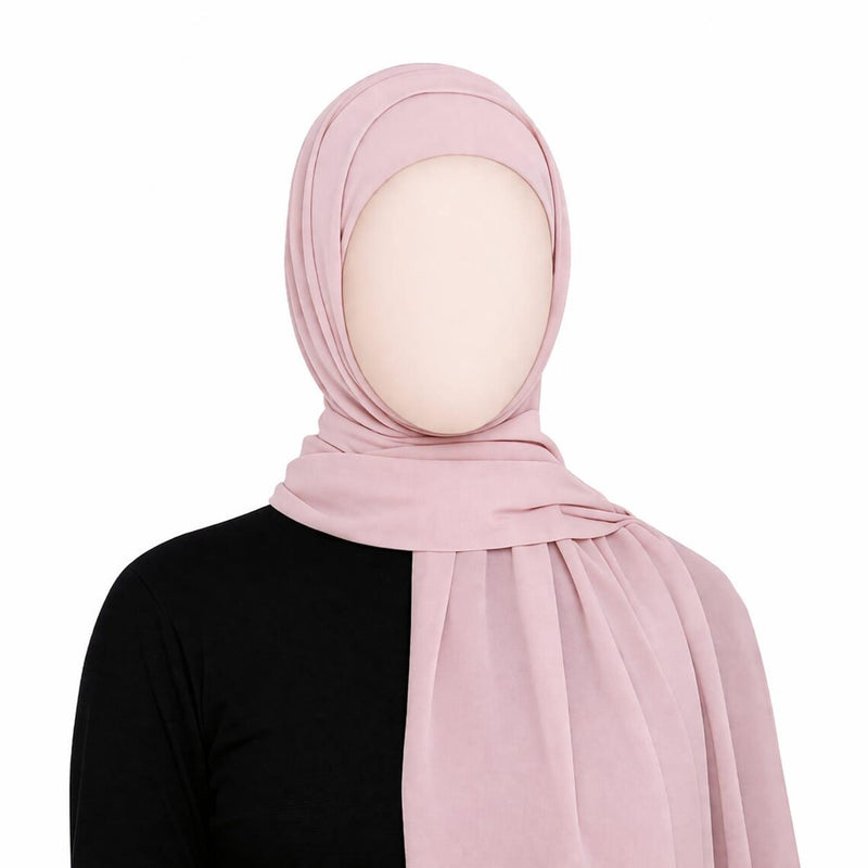 Pull on Instant 1Pc Turlu bonnet connect to Chiffon shawl, Turkish scarf hijab