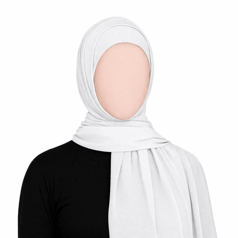 Pull on Instant 1Pc Turlu bonnet connect to Chiffon shawl, Turkish scarf hijab
