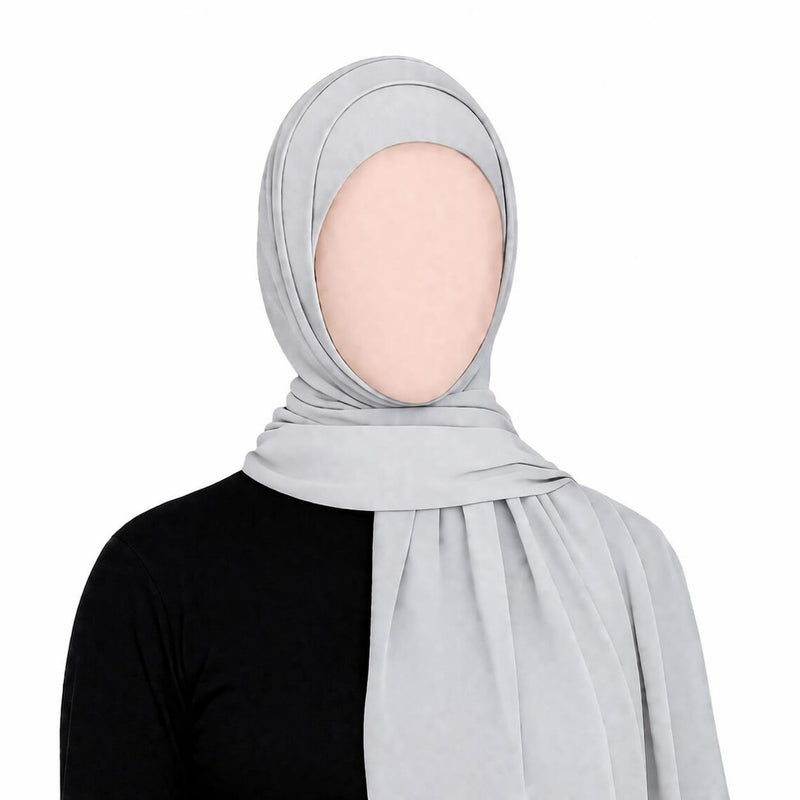 Pull on Instant 1Pc Turlu bonnet connect to Chiffon shawl, Turkish scarf hijab