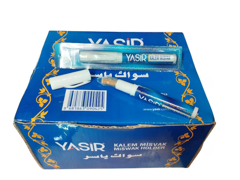 Yasir Miswak Natural Toothbrush Stick Siwak with Hygienic Holder Turkey