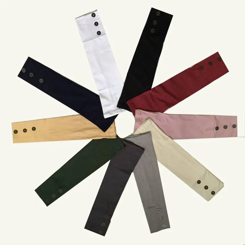 Elegant Turlu 1 pair Arm Sleeve with/without button Cover comfy stretch Women