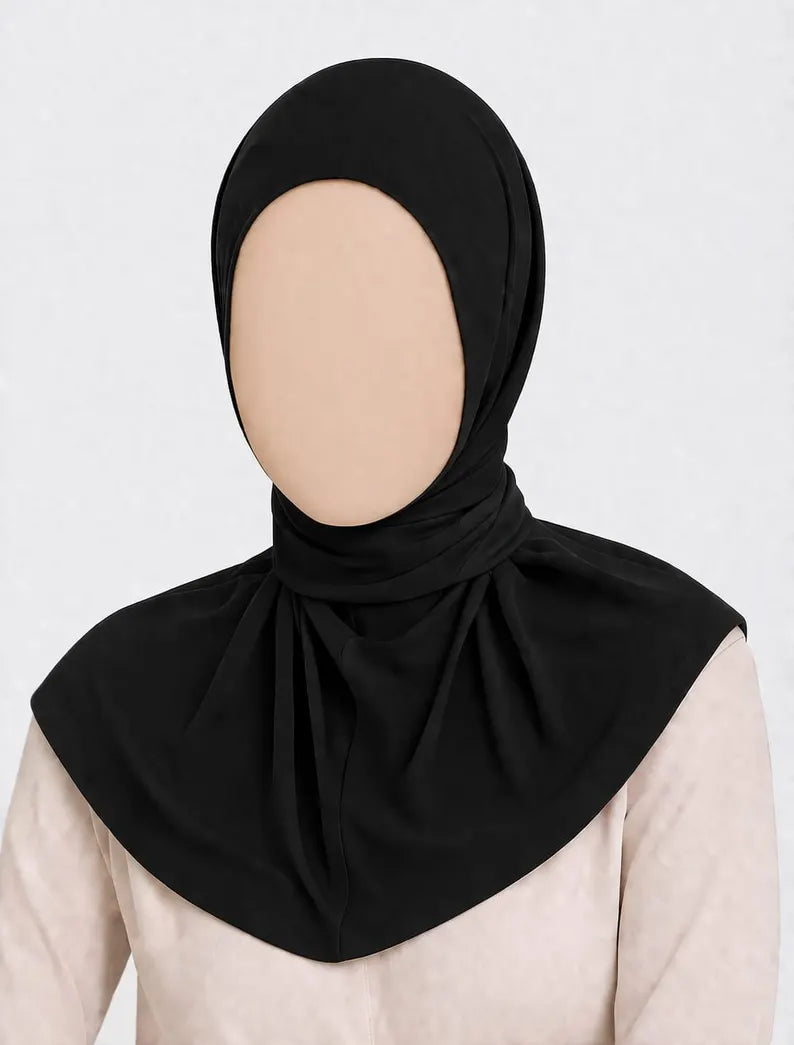 Pull on Instant 1Pc Quality Turkish Turlu Yusra Amira hijab collar