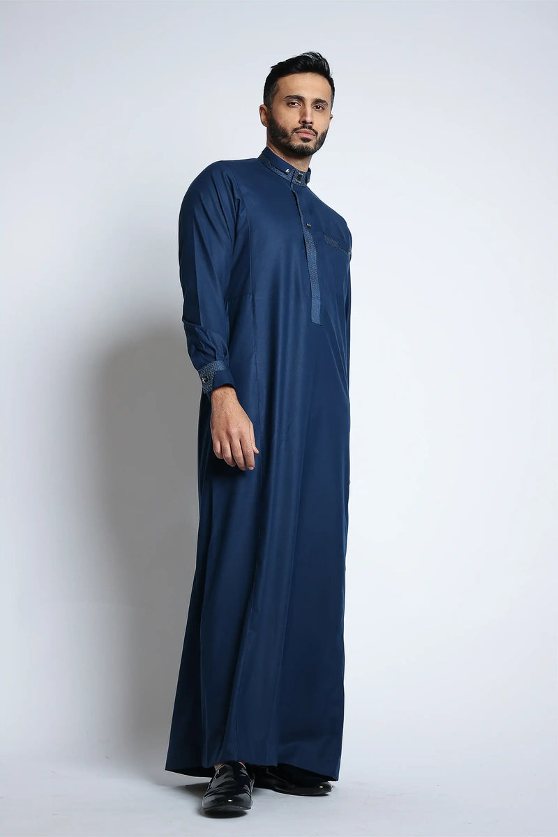 Catalina Blue Thobe By Al noor- J140 C1