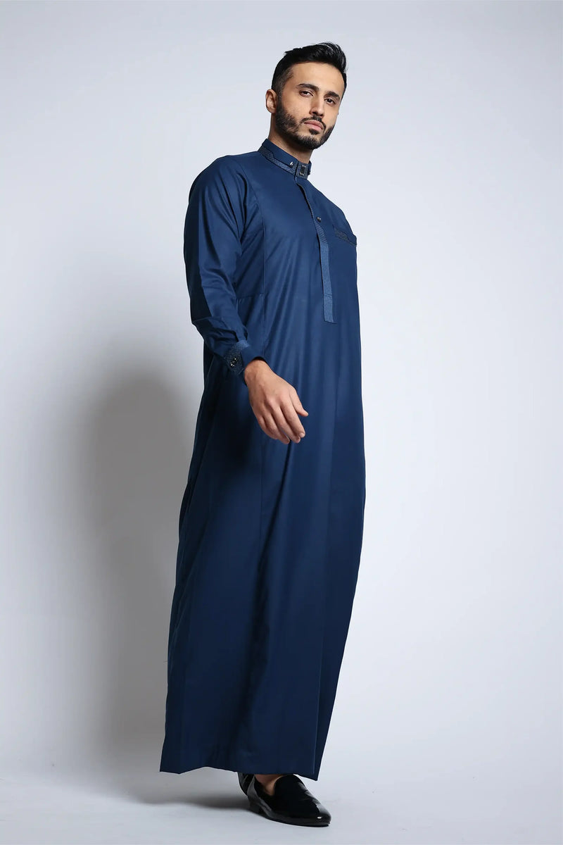 Catalina Blue Thobe By Al noor- J140 C1