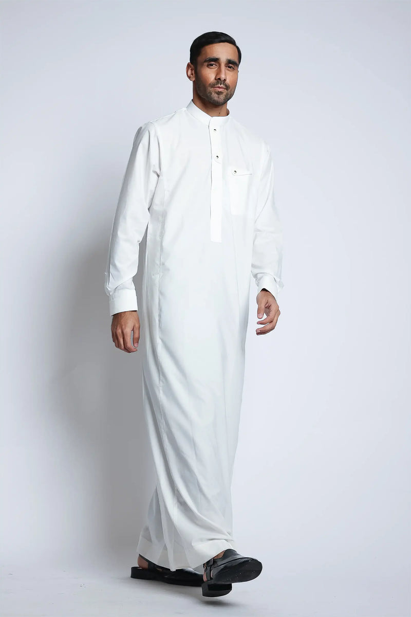 Cream Collar Thobe Thobe By Al noor- J135