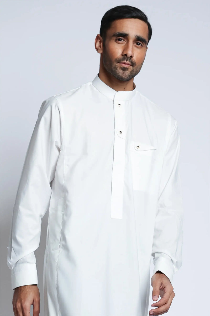 Cream Collar Thobe Thobe By Al noor- J135