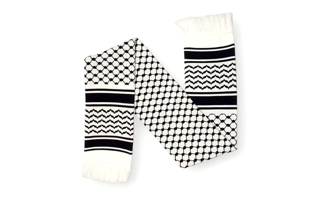 Men's Palestinian Muffler Scarf, Long Winter Neckwear Super Soft and Comfy