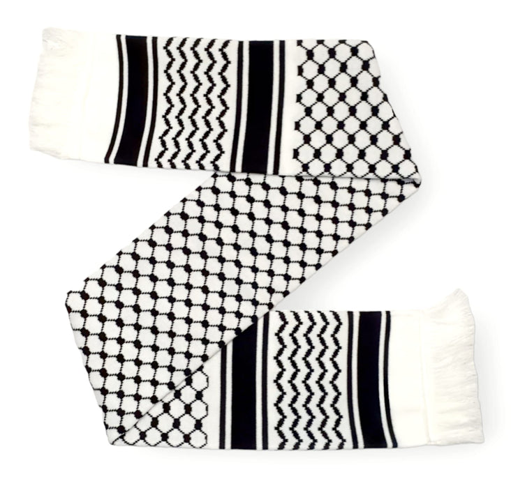 Men's Palestinian Muffler Scarf, Long Winter Neckwear Super Soft and Comfy