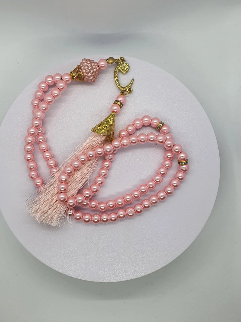 Tasbeeh to match your Customised Prayer Mat | Luxury Pearl Tasbih