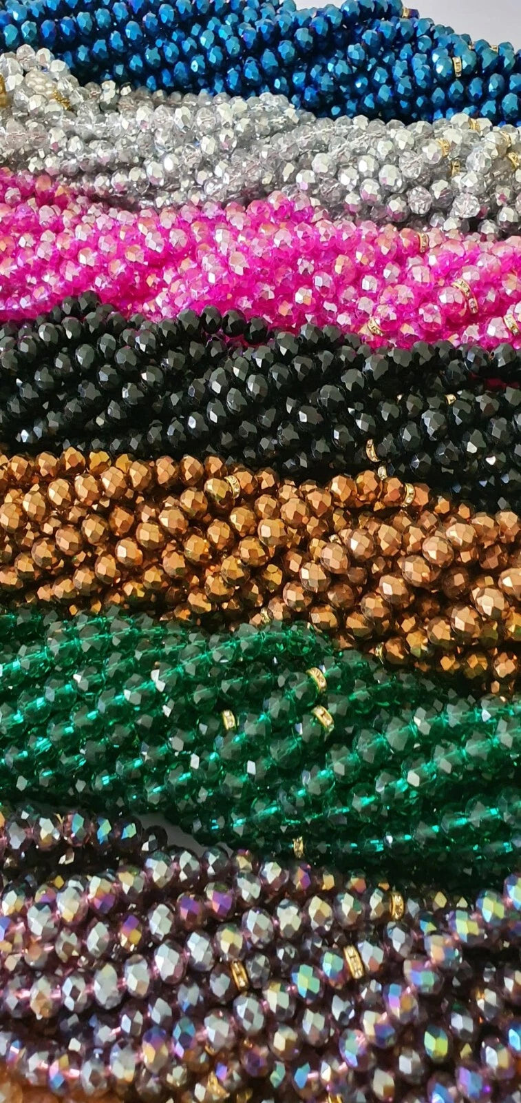 10's of Crystal ROYAL BLUE Islamic Tassel Tasbih pearl 99 Prayer Bead for Zikr