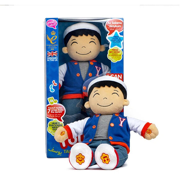 The Desi Doll ® Yousuf English / Arabic Speaking Muslim Doll - Talking Islamic