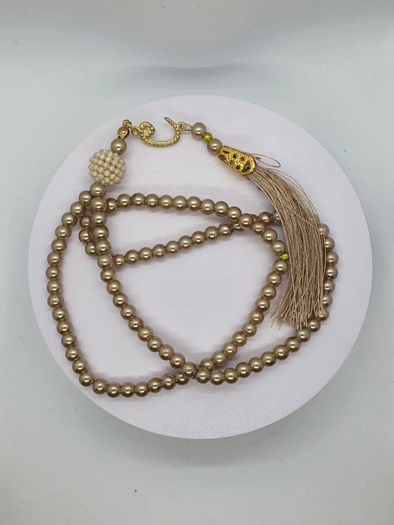 Tasbeeh to match your Customised Prayer Mat | Luxury Pearl Tasbih