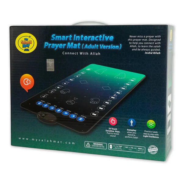 My Salah Mat Smart Interactive Prayer Mat - Learn To Pray: Adult & Revert version