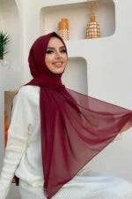 Chiffon Large Plain Shawl Head Scarf Wrap Hijab 190x 70cm High-Quality Turkish