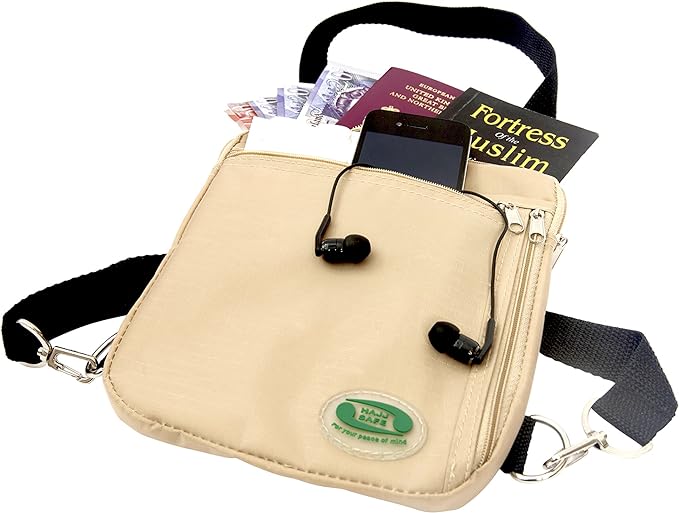 Hajj Safe: Secure Hajj & Umrah Large Side & Neck Bag