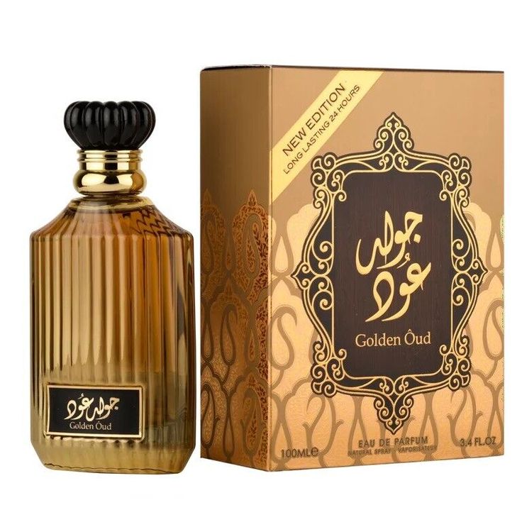 Golden Oud 100ml by Asdaaf Patchouli Vetiver Woody Musky Eau de Parfum - Incredibly Long-lasting Fragrance