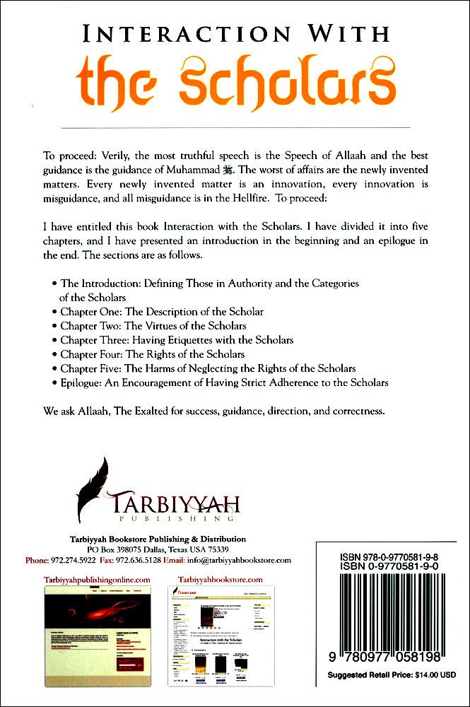 Interaction With The Scholars : A Guide To Their Authority  Various Levels
