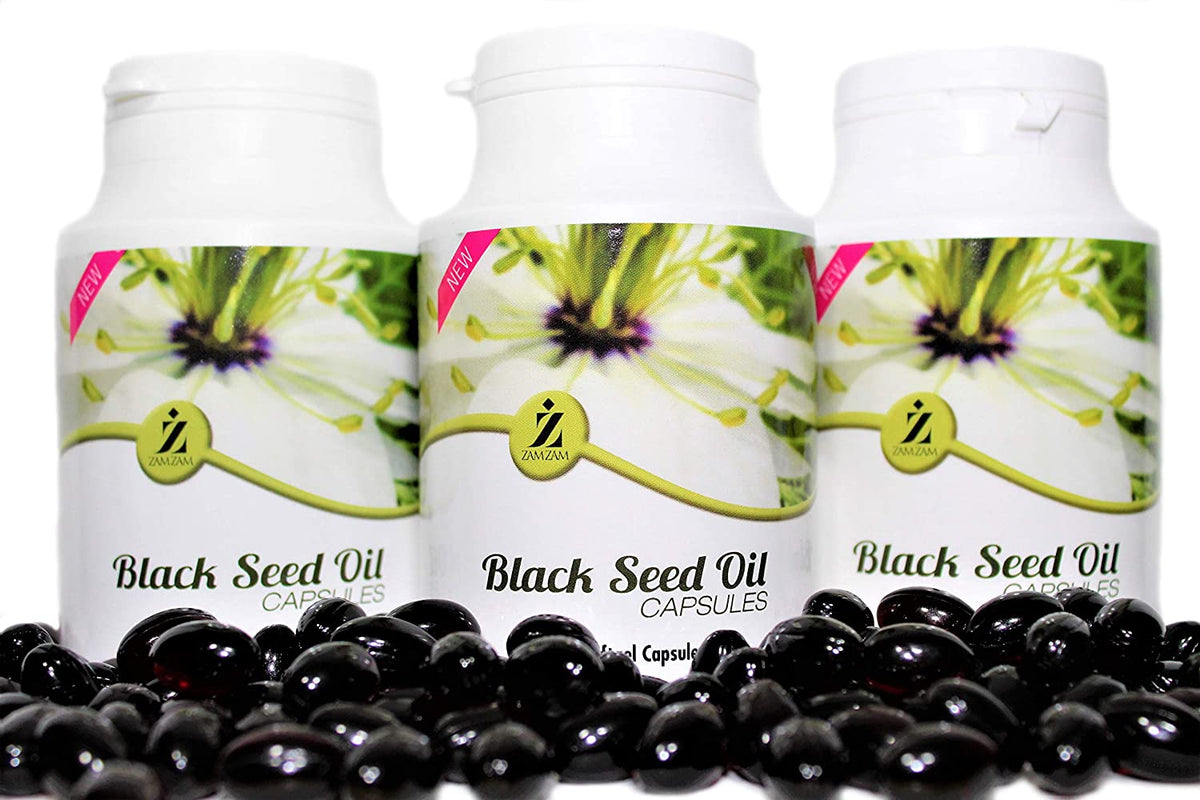 ZamZam Black Seed Capsules ( 500mg X 100 ) 100 Pure & Premium