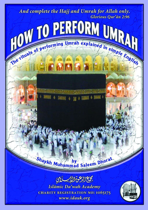 How To Perform Umrah, Explained in Simple English, Pocket Size Book, Hajj & Umra